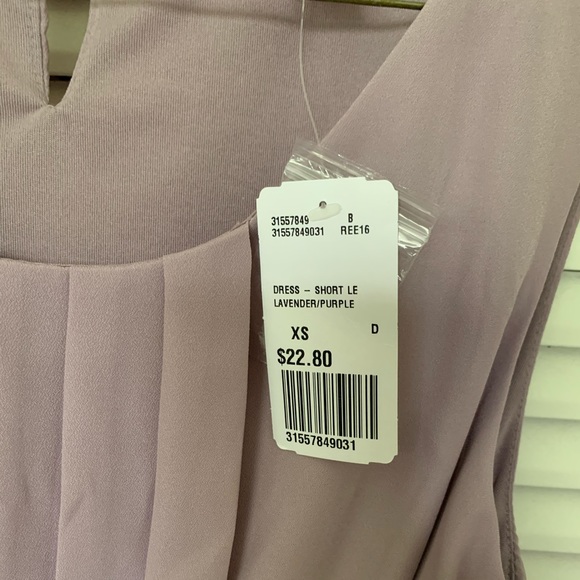 Contemporary Lavender Dress with Sash - Picture 4 of 4